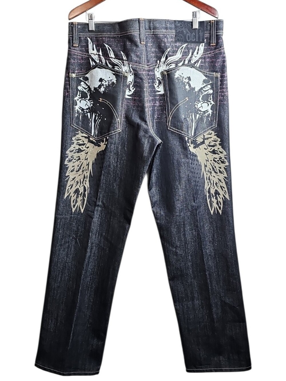 Imperious Delf Trading Co. Y2K Gothic Graphic Jeans. Men's Size: W38x34L. (NWOT)